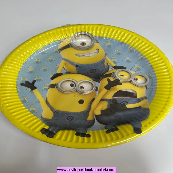 Minnion Temalı Karton Tabak